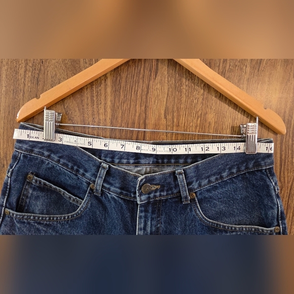 Lee Men's Relaxed Fit Blue Jeans Size 34 - Picture 4 of 8